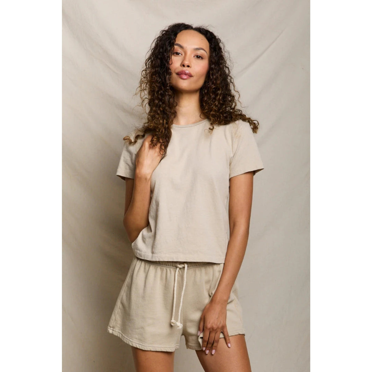 Perfect White Tee Womens Lisa Recycle Cotton Slim Crew Tee