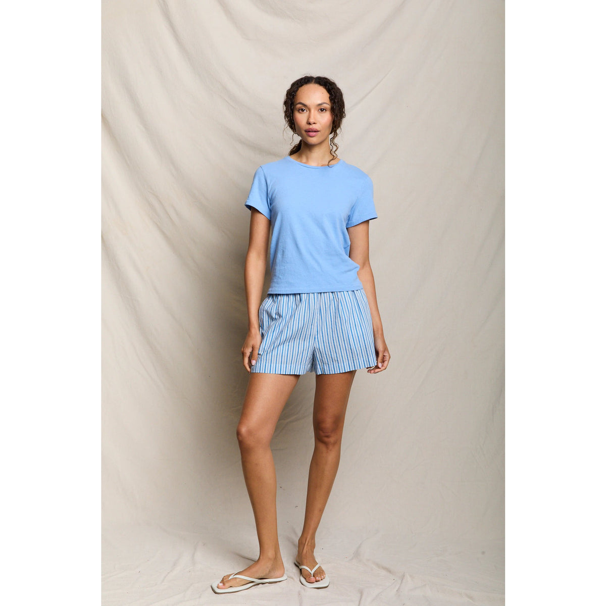 Perfect White Tee Womens Lisa Recycle Cotton Slim Crew Tee