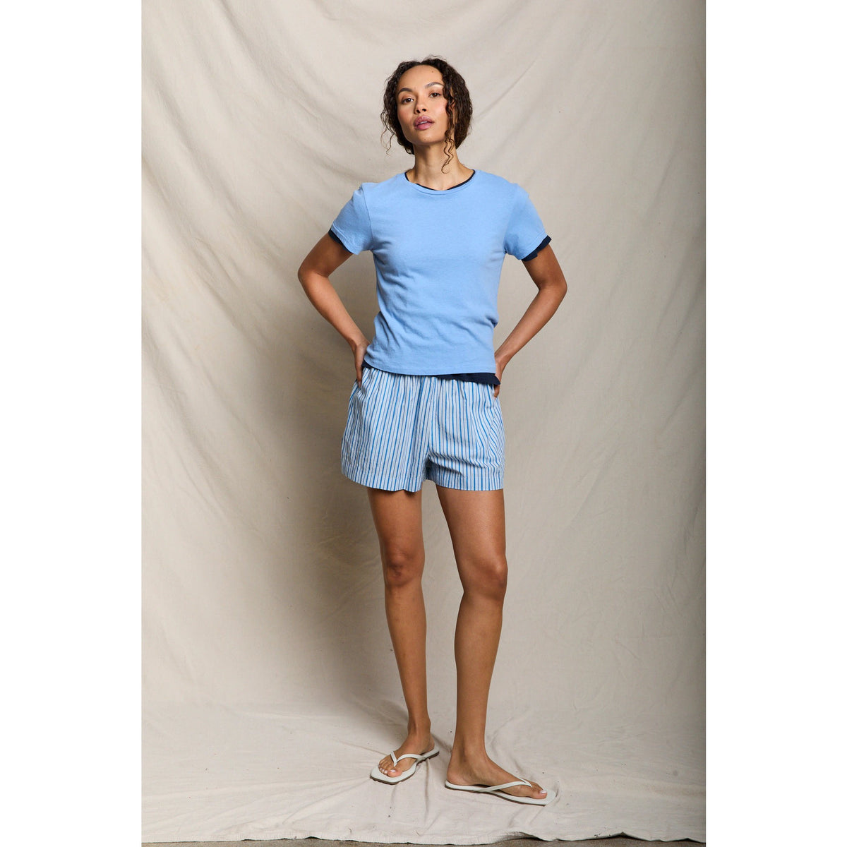 Perfect White Tee Womens Lisa Recycle Cotton Slim Crew Tee