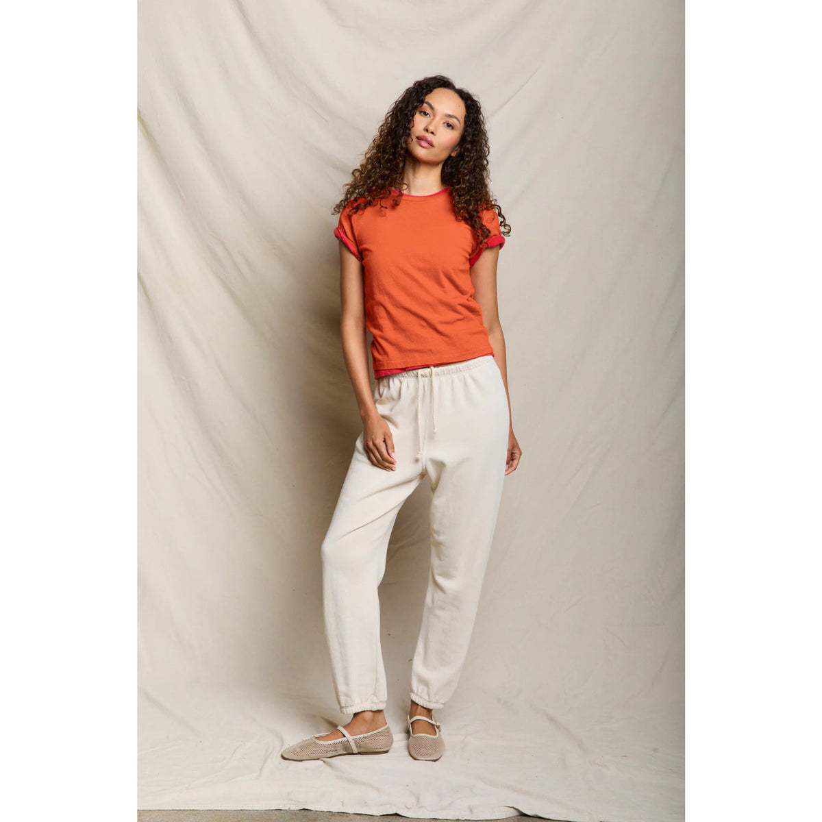 Perfect White Tee Womens Lisa Recycle Cotton Slim Crew Tee