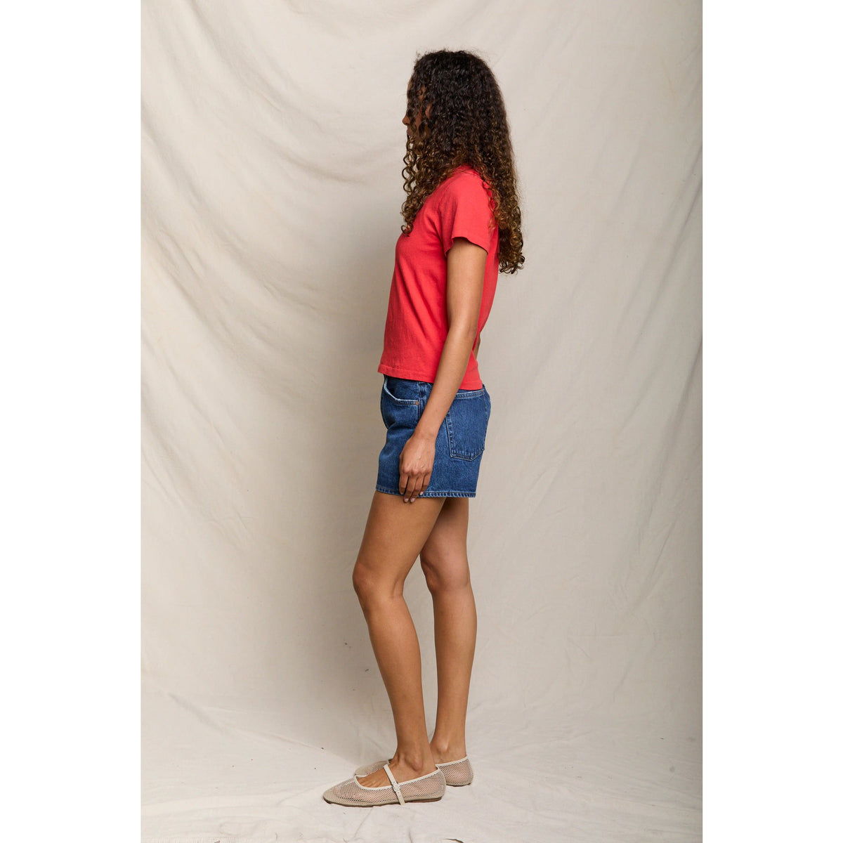 Perfect White Tee Womens Lisa Recycle Cotton Slim Crew Tee