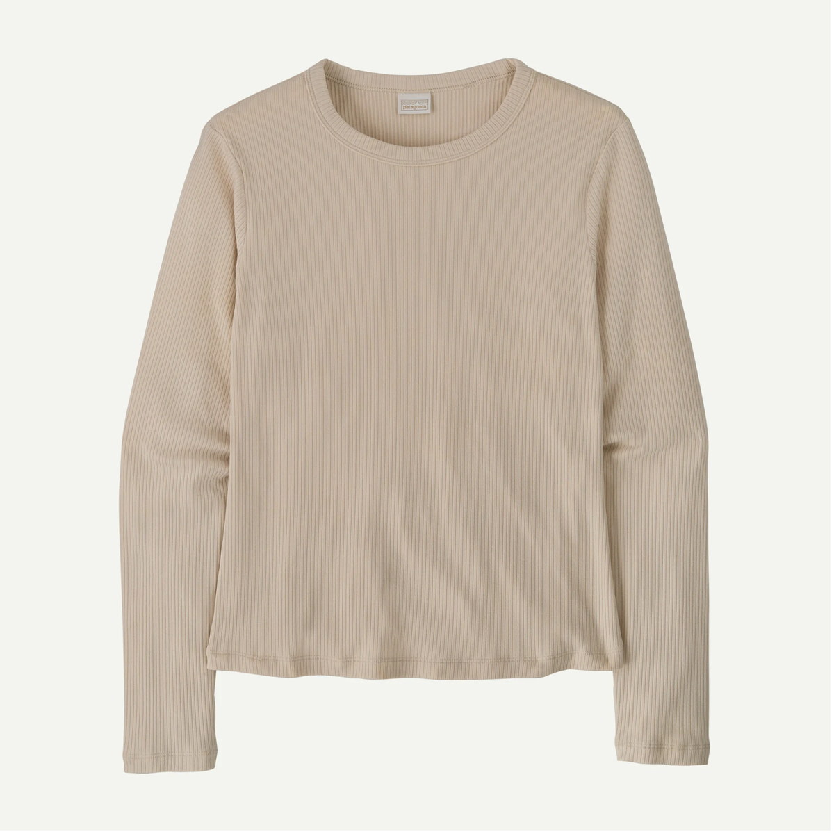Patagonia Womens Long Sleeve Rib Knit Top- Pumice