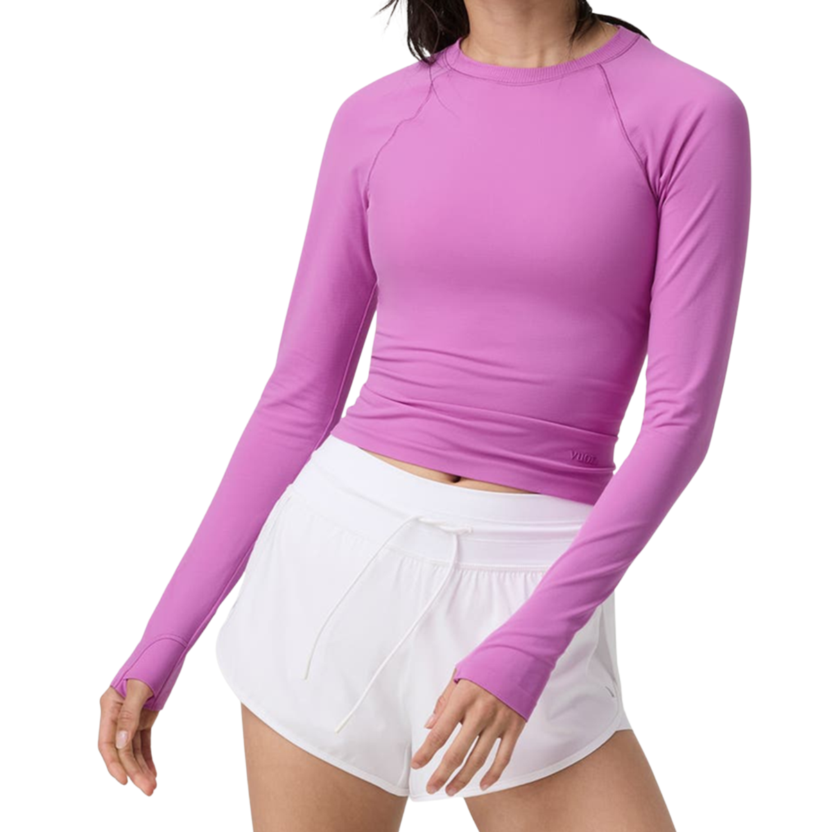 Vuori Womens Long Sleeve Surge Seamless Tee-Wow Bloom