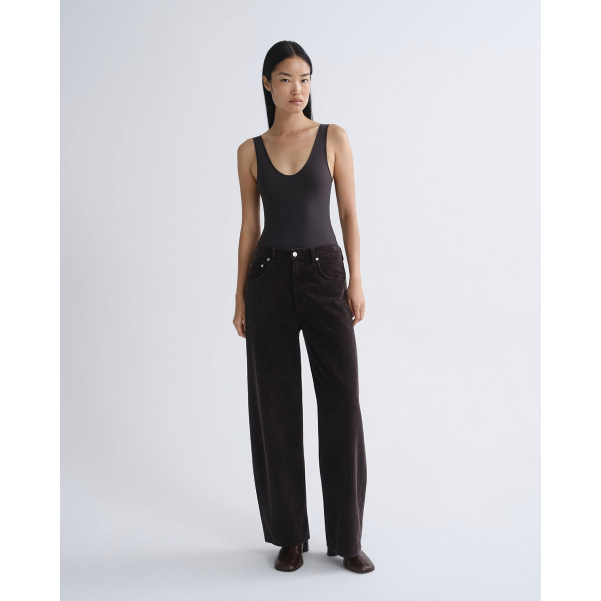 Agolde Womens Low Curve Jean in Forge