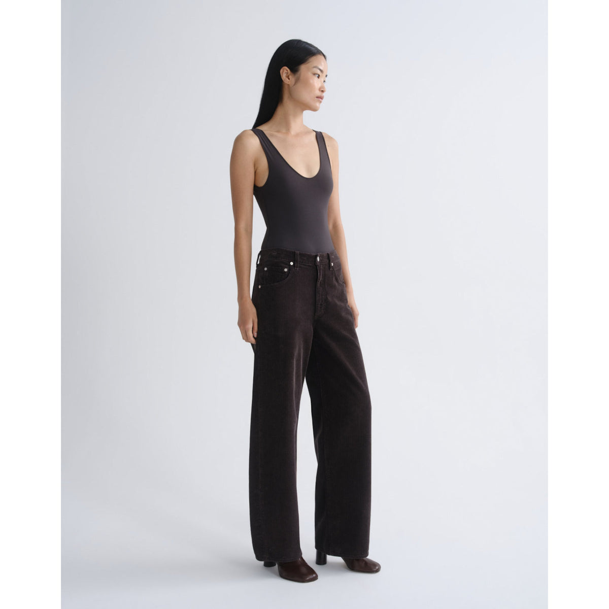 Agolde Womens Low Curve Jean in Forge