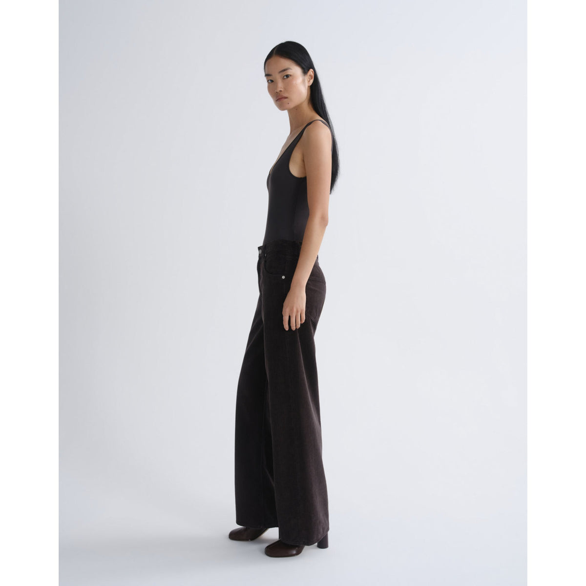 Agolde Womens Low Curve Jean in Forge