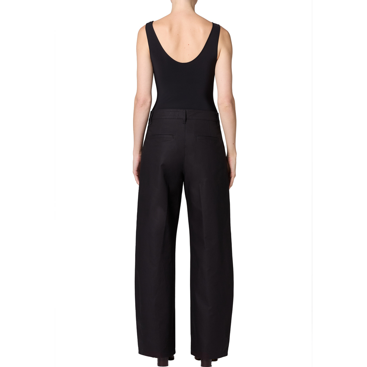 Agolde Womens Low Curve Utility in Sateen-Black