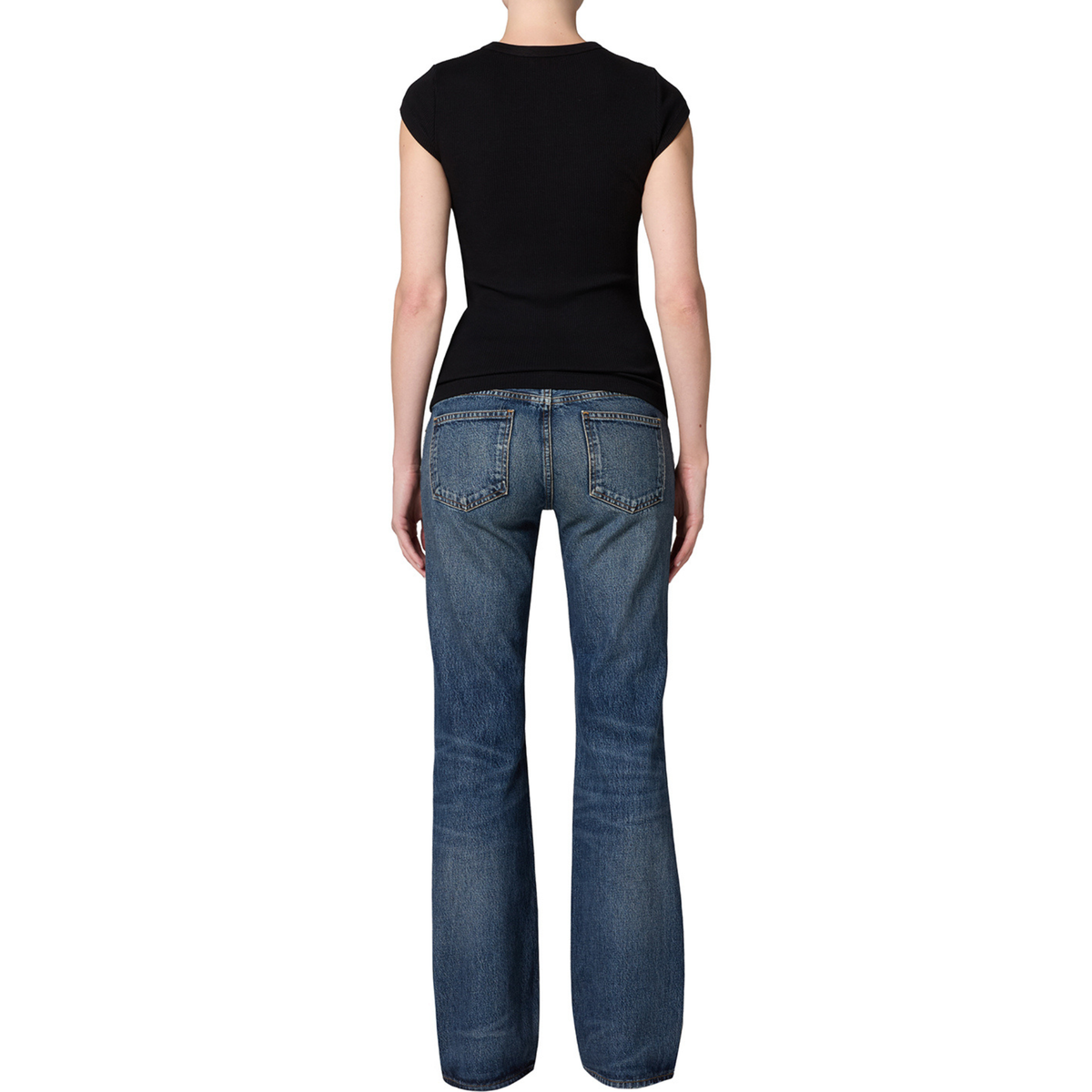 Agolde Womens Low Rise Boot in Combination-Combination