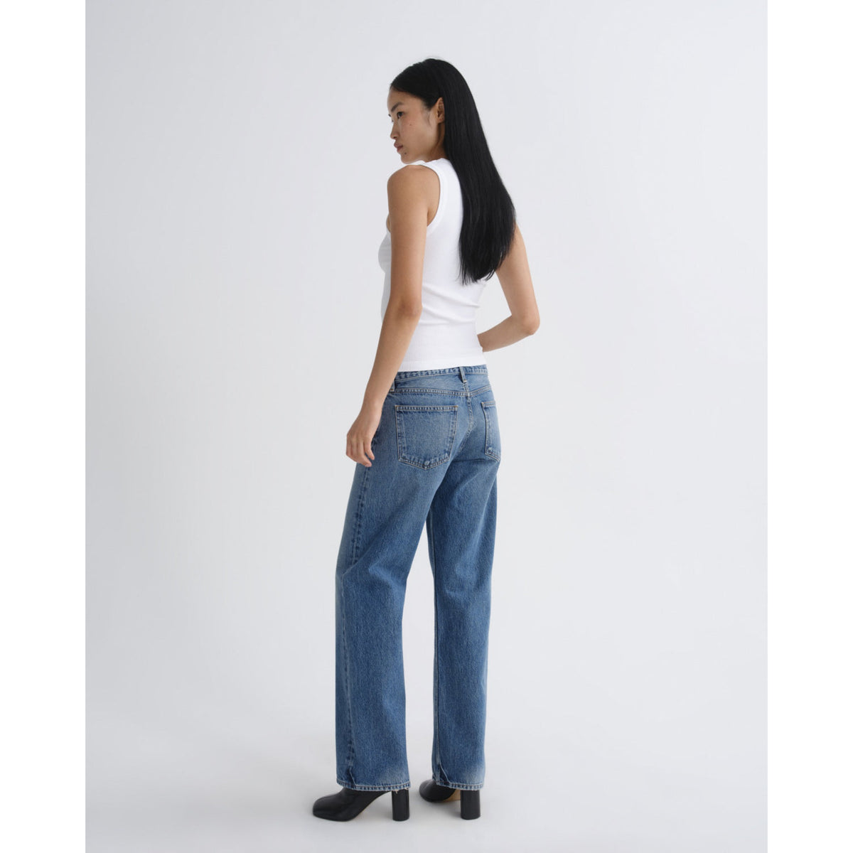 Agolde Womens Low Rise Loose in Liberty - Liberty