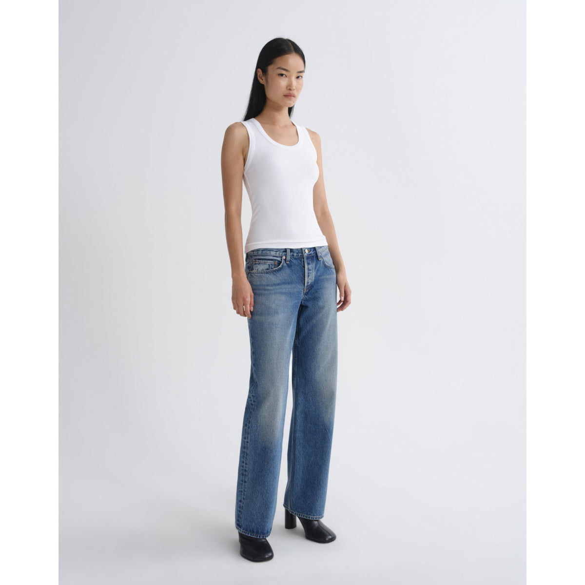 Agolde Womens Low Rise Loose in Liberty - Liberty