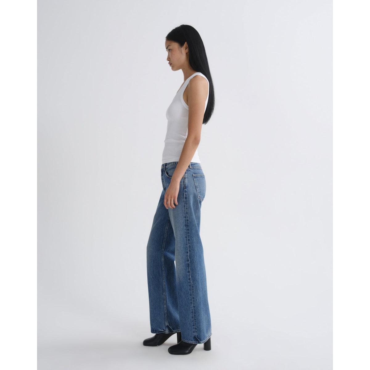 Agolde Womens Low Rise Loose in Liberty - Liberty