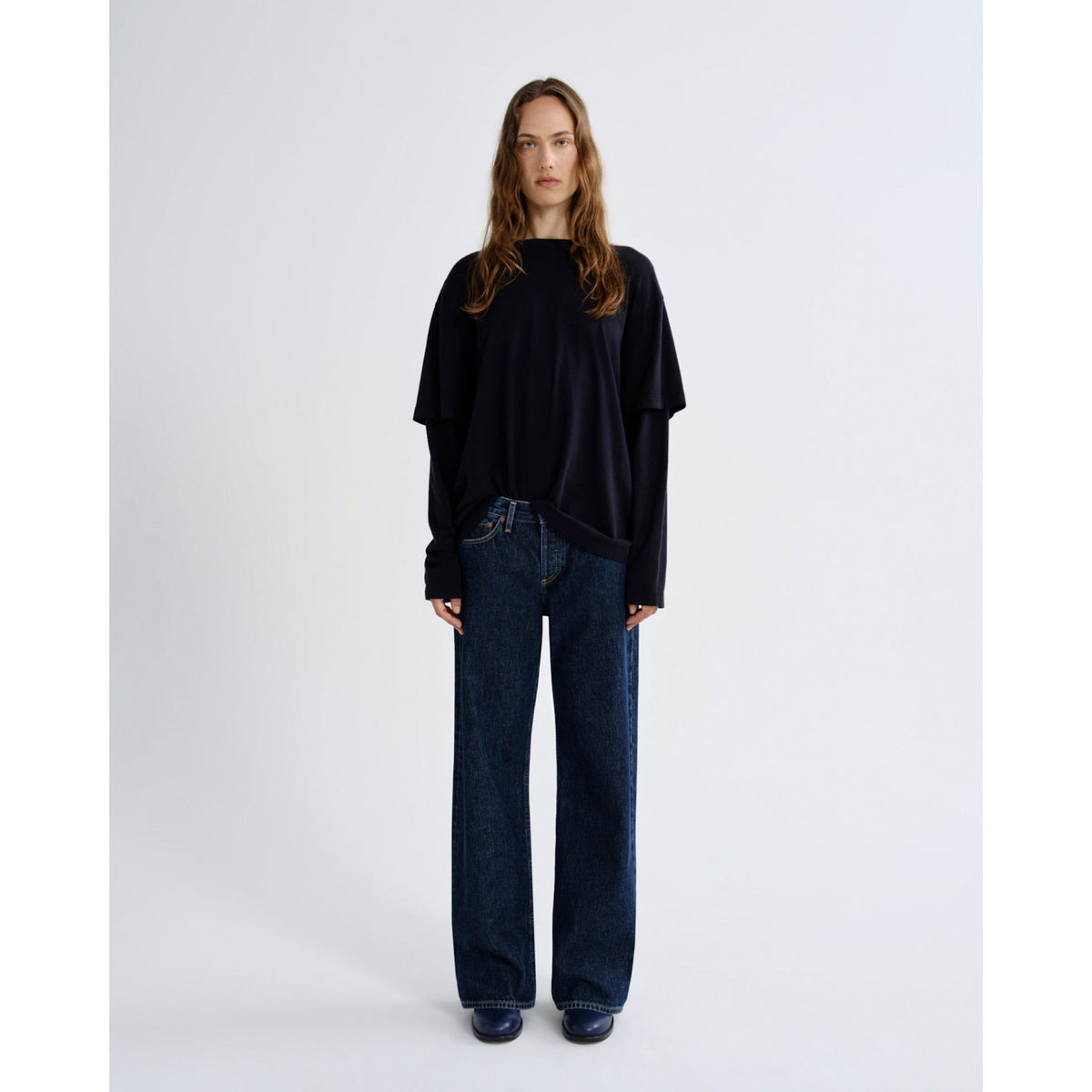 Agolde Womens Low Rise Loose in Pendulum - Pendulum