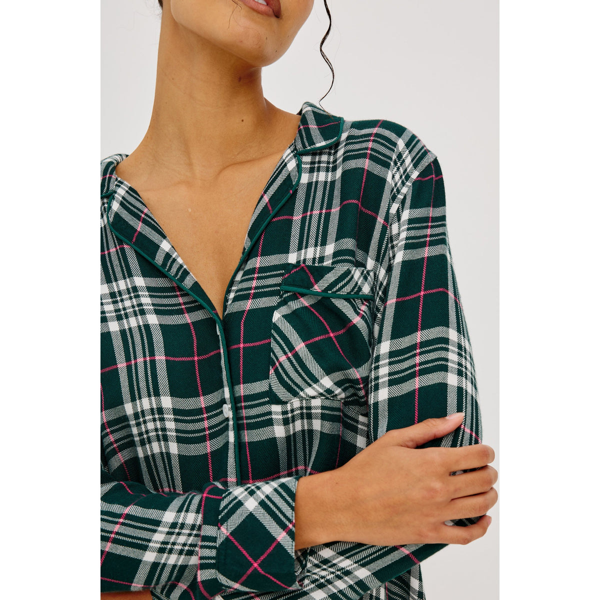 Rails Womens Luna Pajama Set in Evergreen Fuschia - Evergreen Fuschia