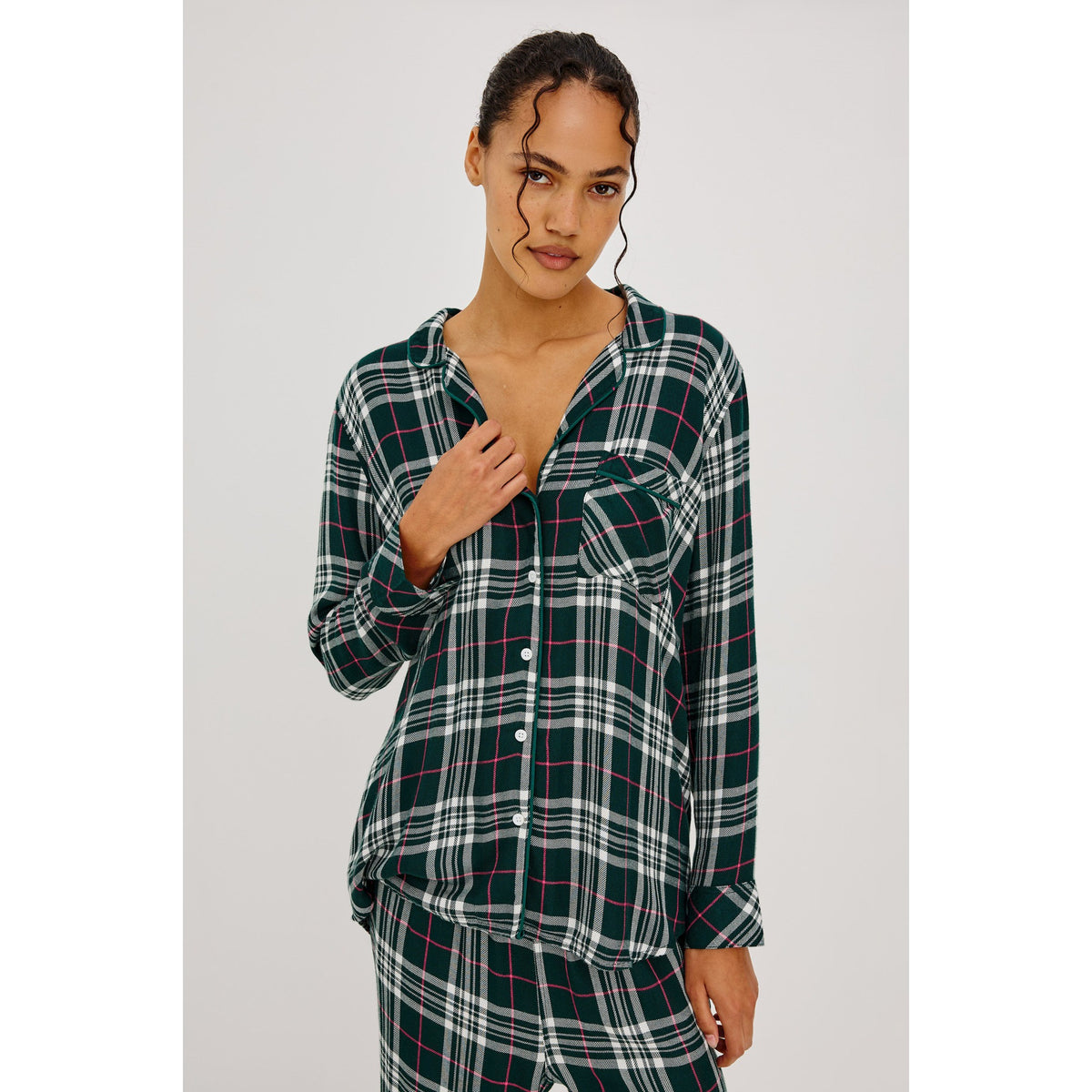 Rails Womens Luna Pajama Set in Evergreen Fuschia - Evergreen Fuschia