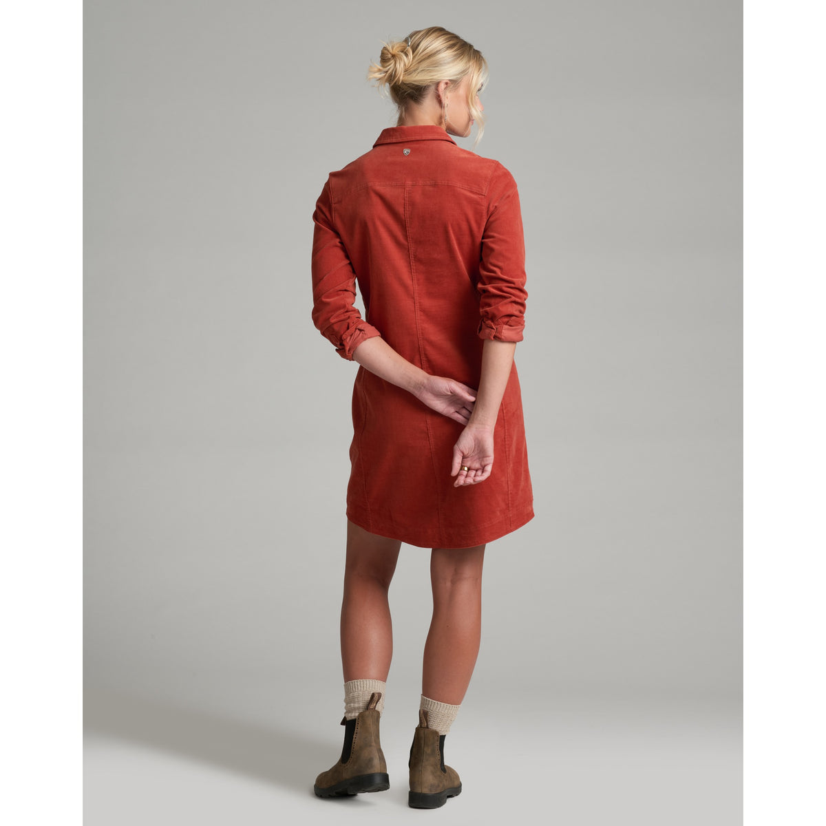 Kuhl Womens Lydia Cord Dress - Redwood