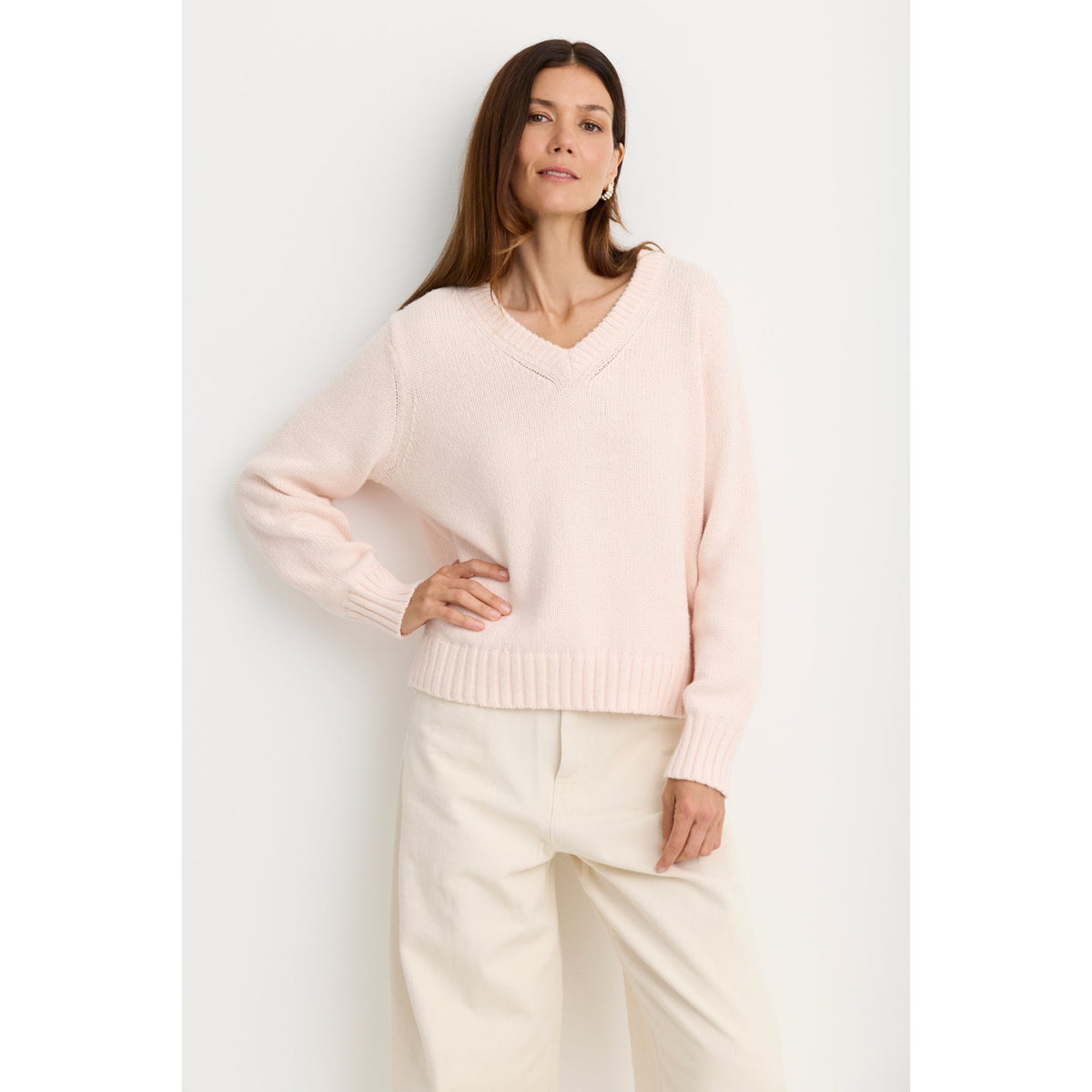 One Grey Day Womens Marie V-Neck