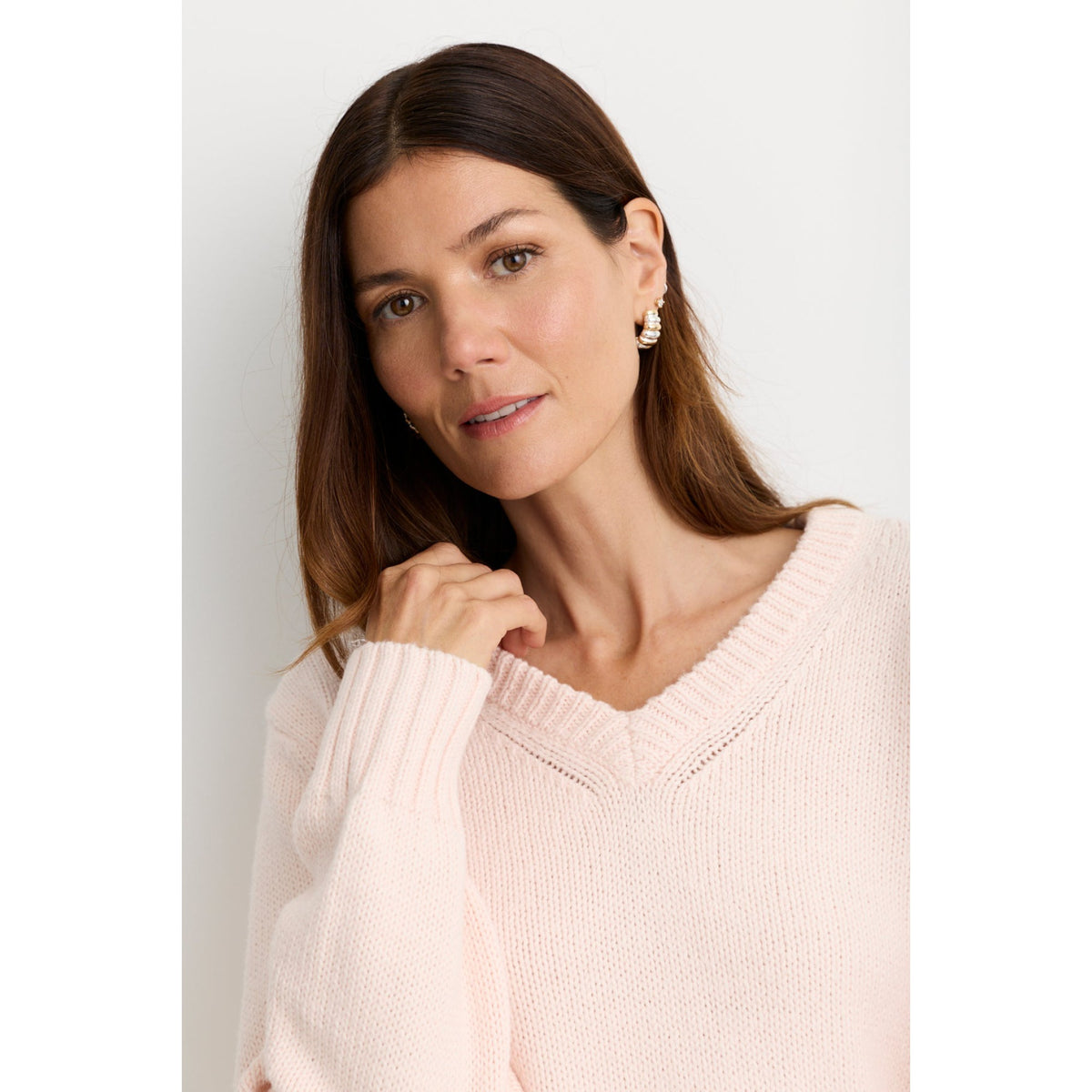 One Grey Day Womens Marie V-Neck