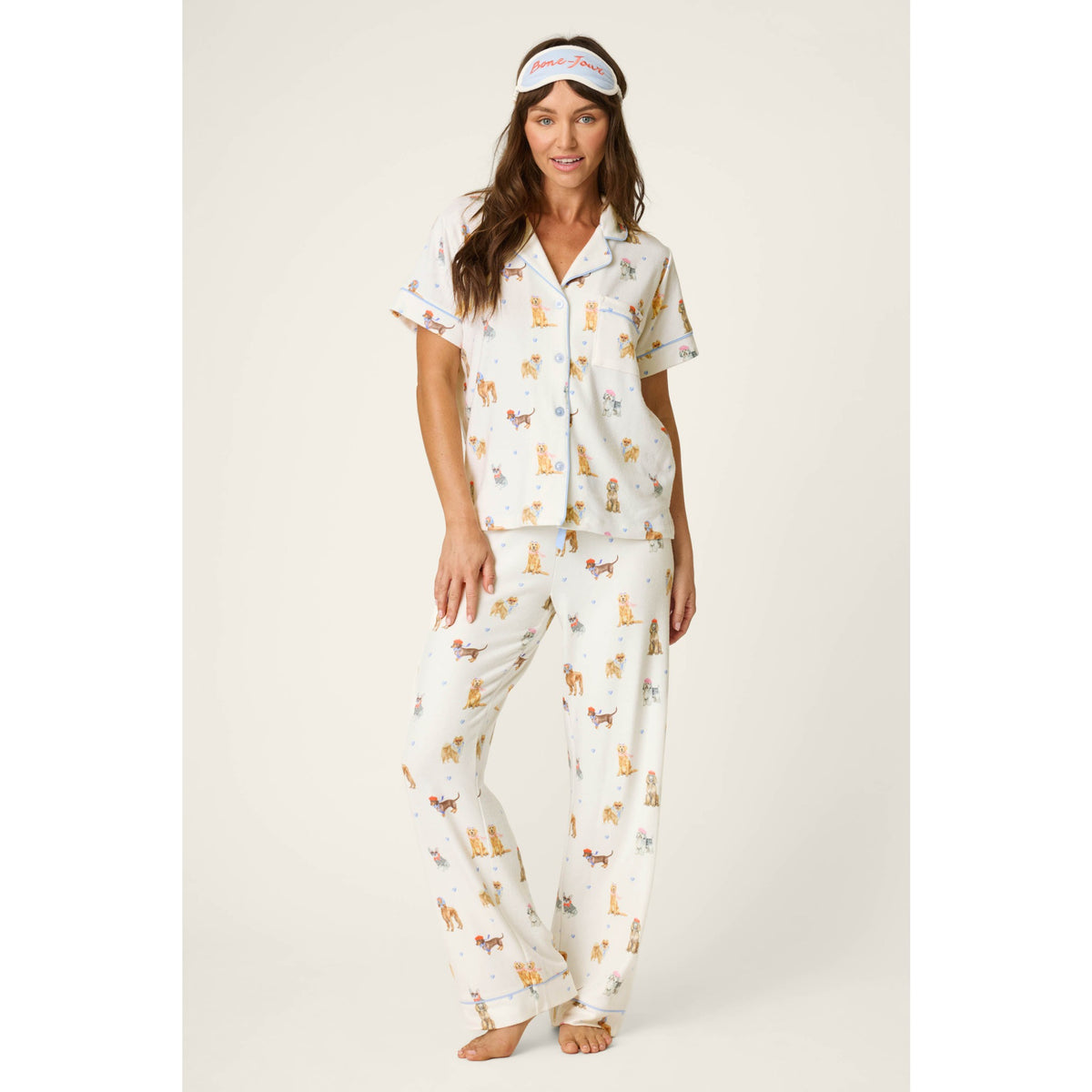 Pj Salvage Womens Meet Me in Pawris PJ Set - Ivory