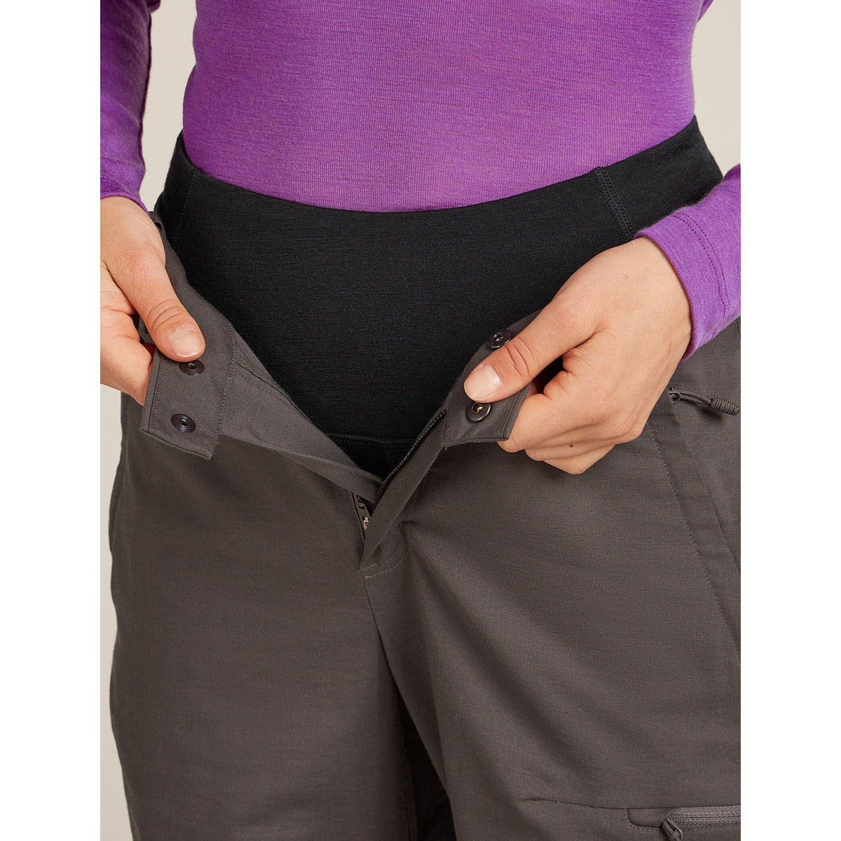 Icebreaker Womens Merino 200 Oasis High Rise Leggings - Black