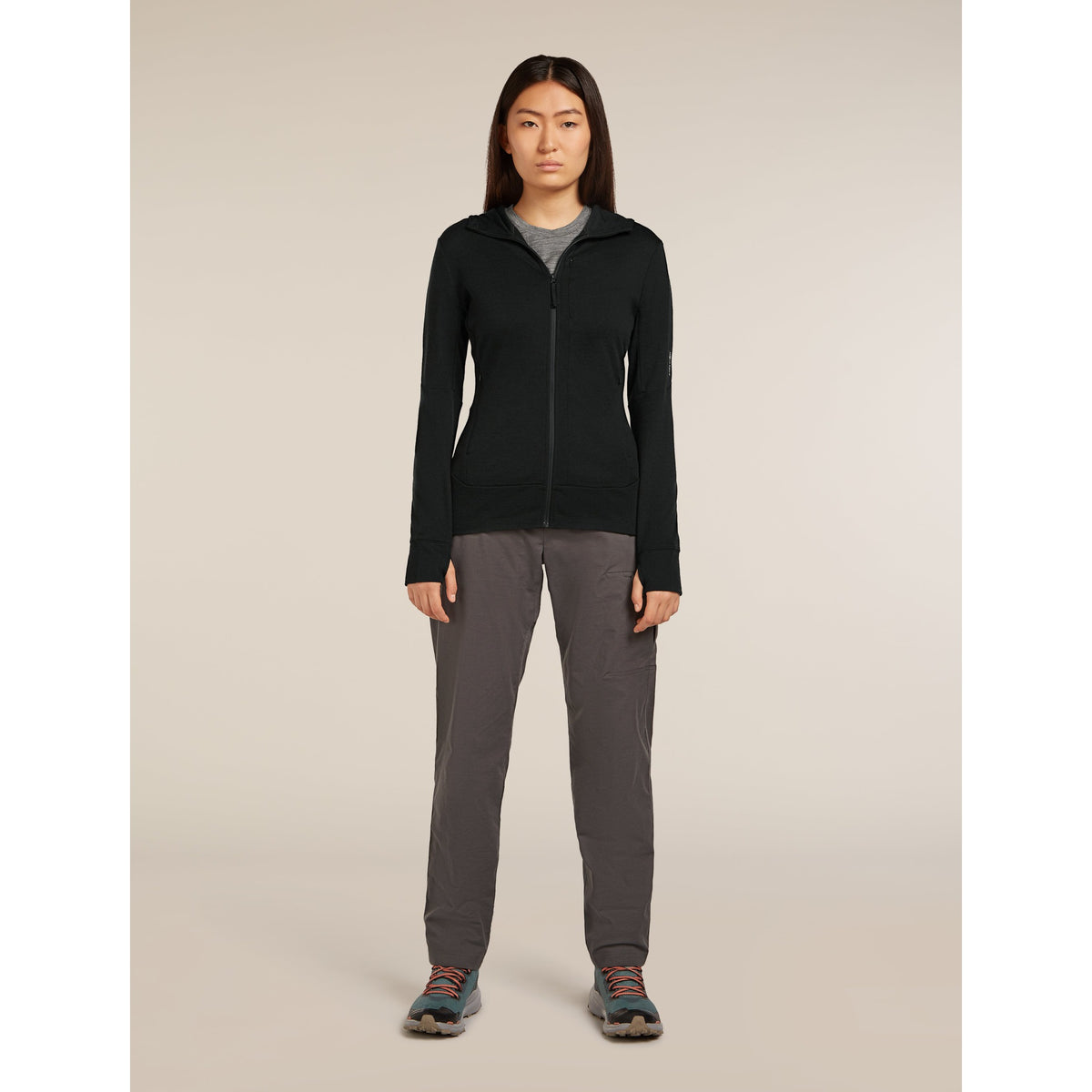 Icebreaker Womens Merino 260 Quantum LS Zip Hoodie