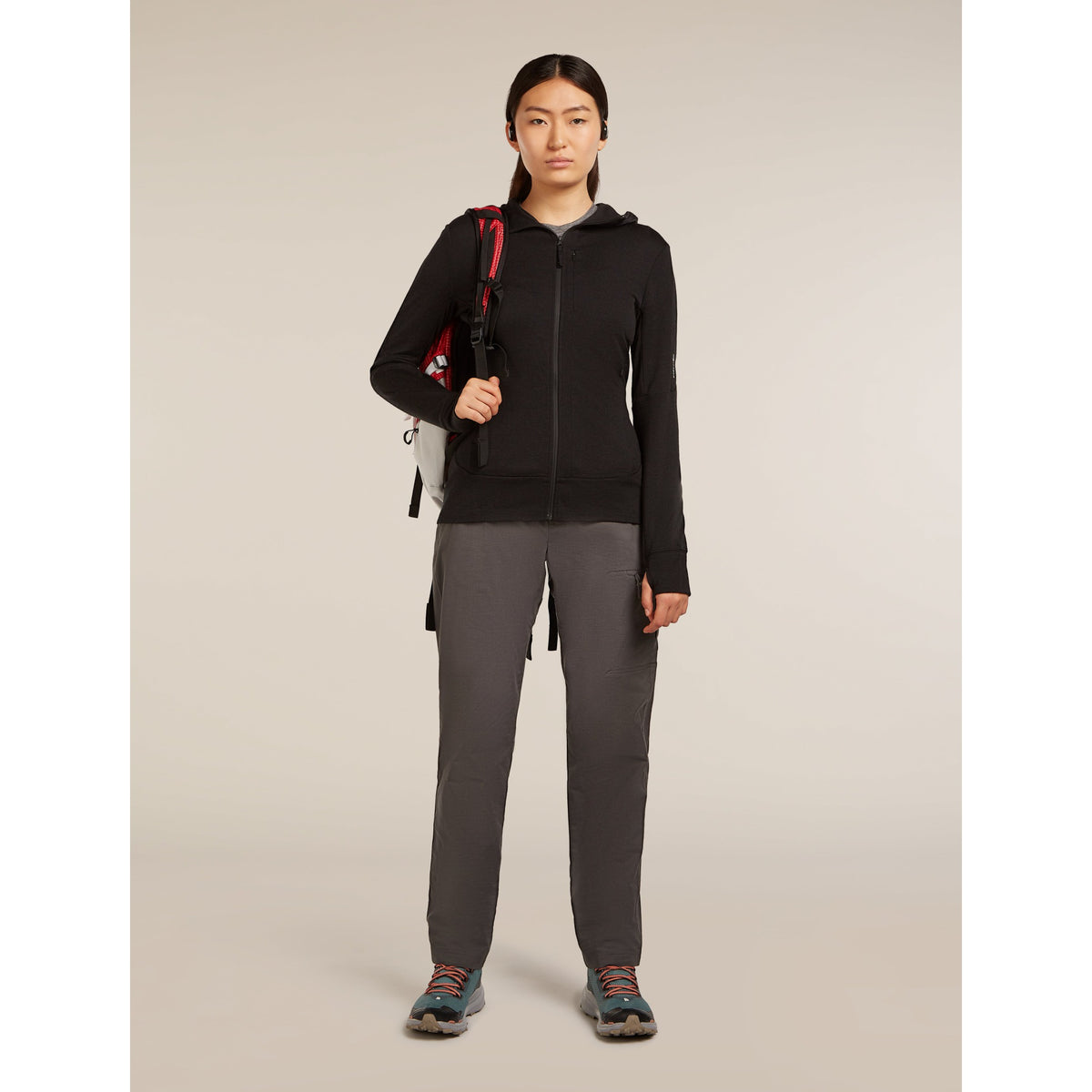 Icebreaker Womens Merino 260 Quantum LS Zip Hoodie