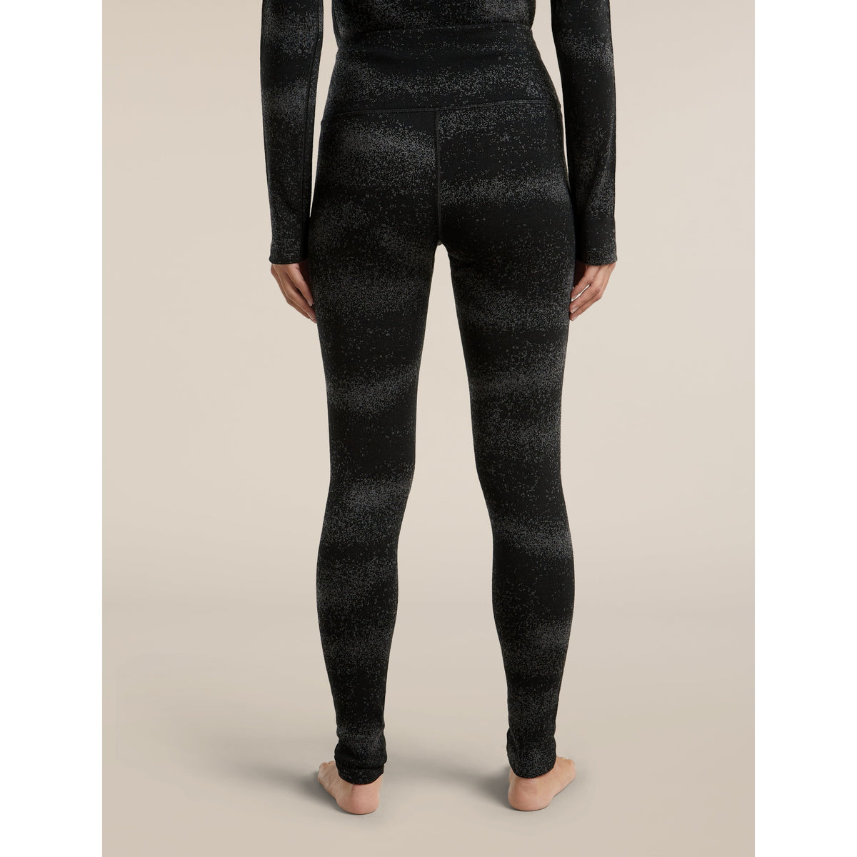 Icebreaker Womens Merino 260 Tech Vertex High Rise Leggings Chillwave-Black