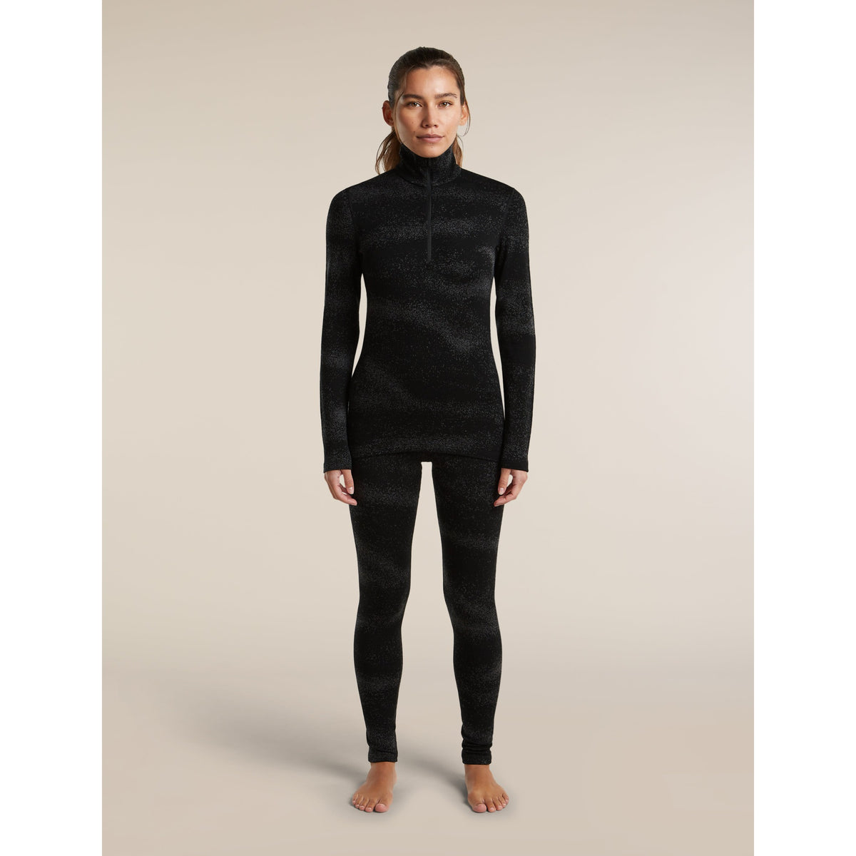 Icebreaker Womens Merino 260 Tech Vertex LS Half Zip Chillwave