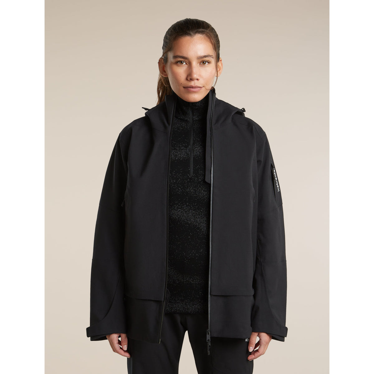 Icebreaker Womens Merino 260 Tech Vertex LS Half Zip Chillwave