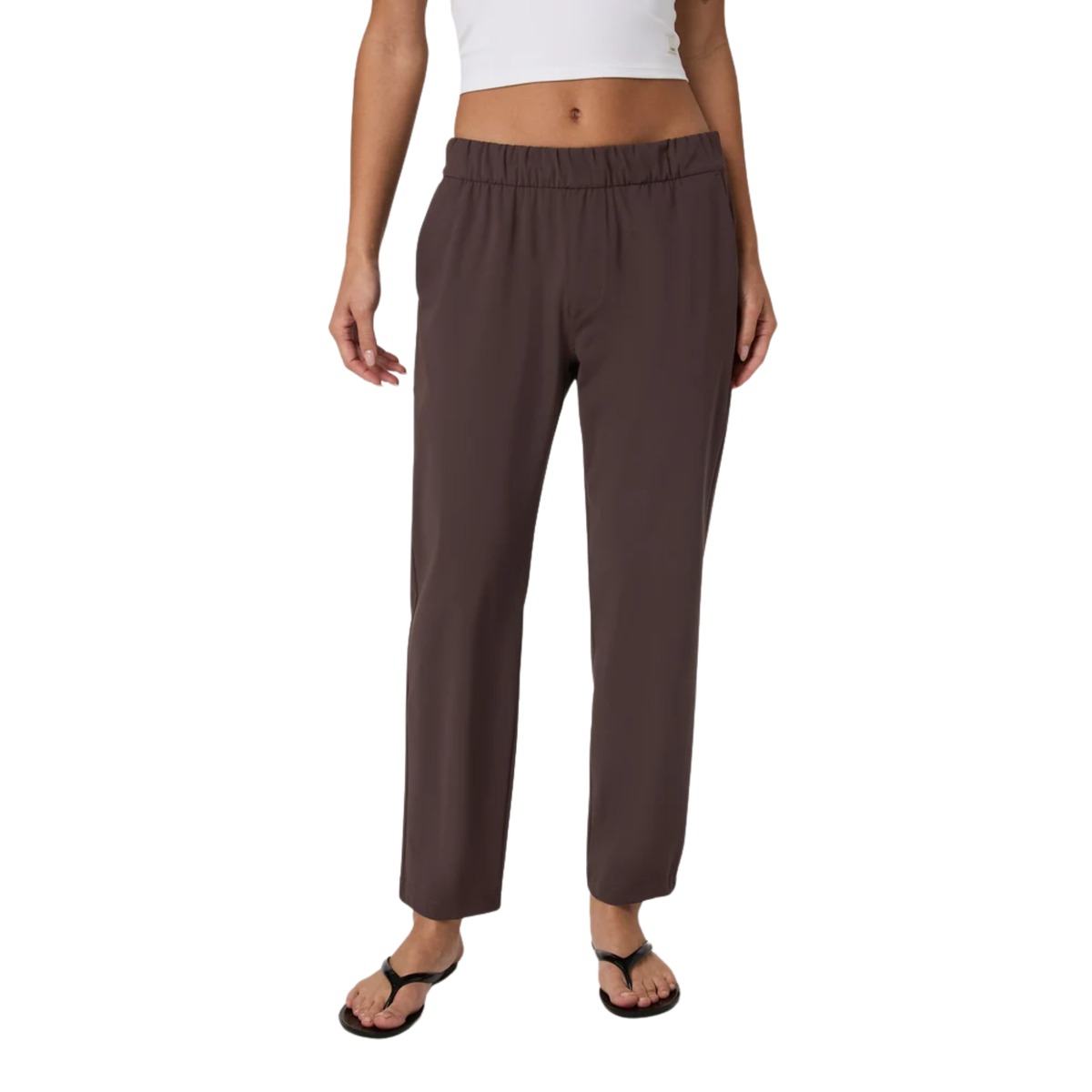 Vuori Womens Miles Ankle Pant- French Roast