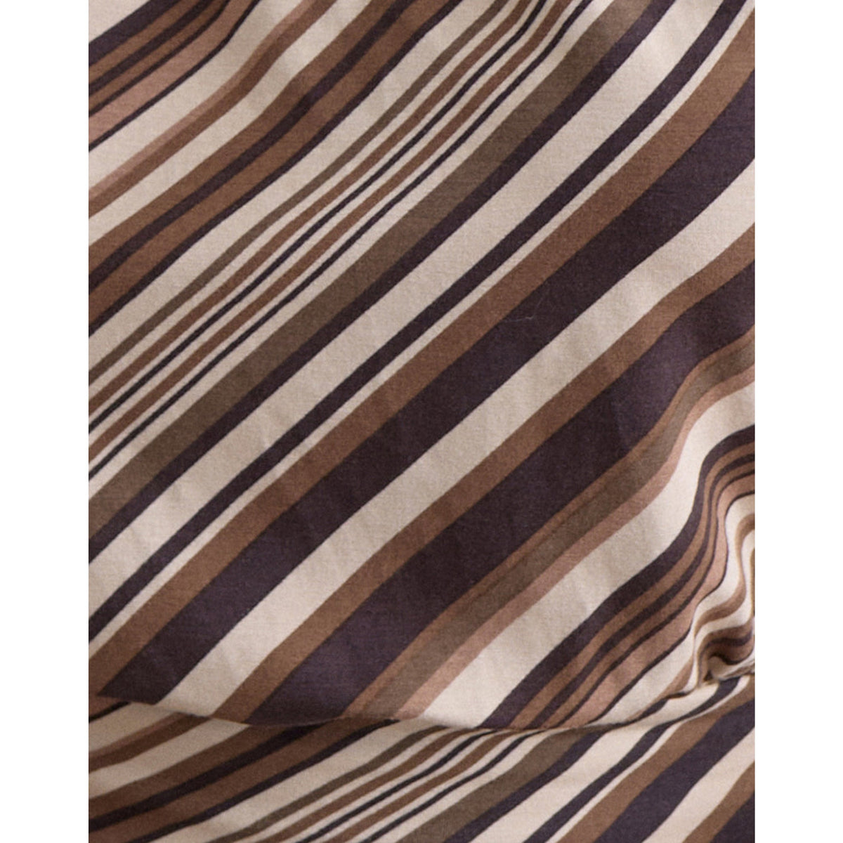 Motel Rocks Womens Miruna Top - Mixed Stripe Chocolate