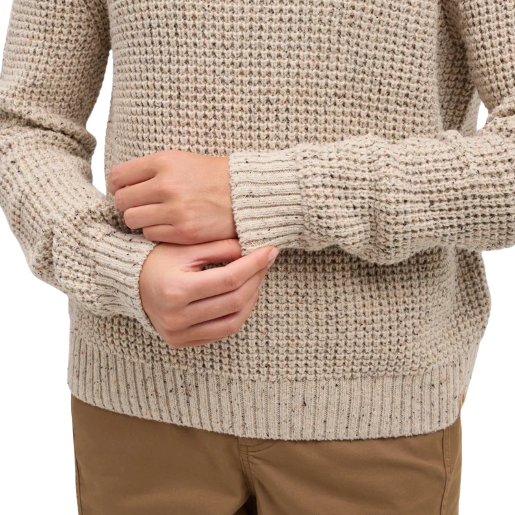Tentree Womens Morrell Fleck Sweater-6400_Blue Horizon Fleck