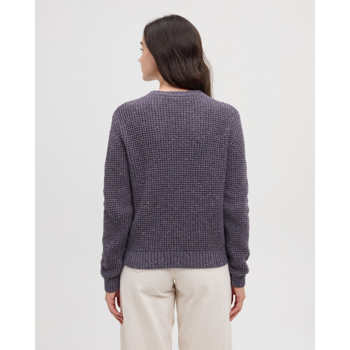 Tentree Womens Morrell Fleck Sweater - Shadow Fleck