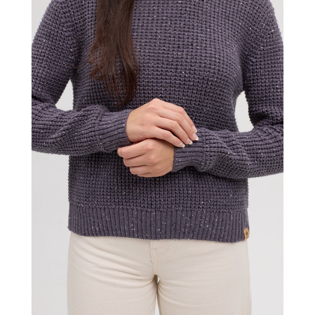 Tentree Womens Morrell Fleck Sweater - Shadow Fleck