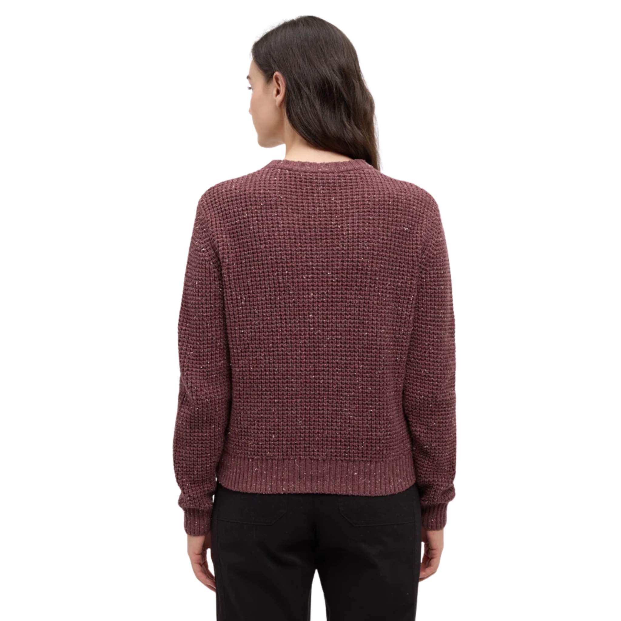 Tentree Womens Morrell Fleck Sweater-6399_Mauve Stone Fleck