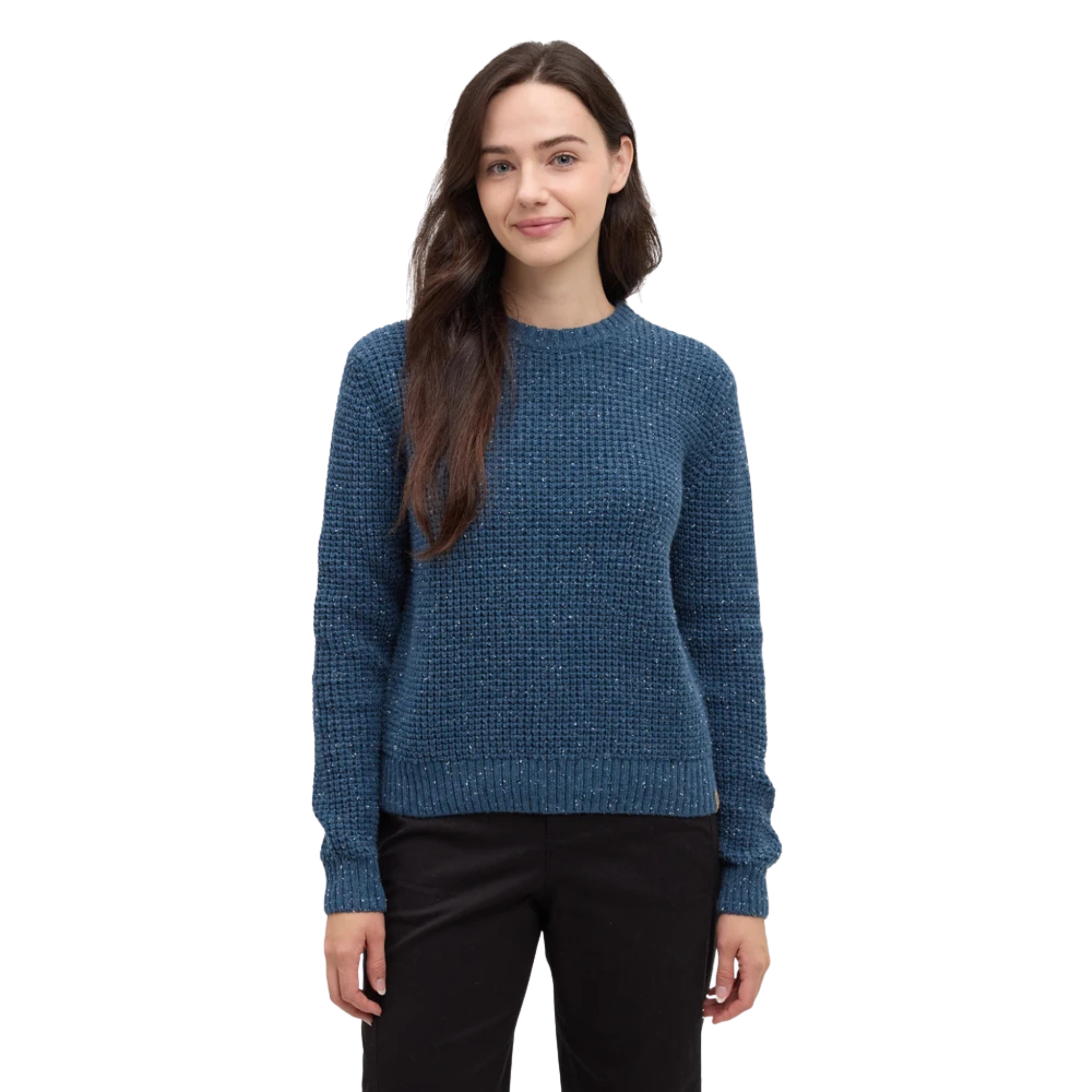 Tentree Womens Morrell Fleck Sweater-6400_Blue Horizon Fleck