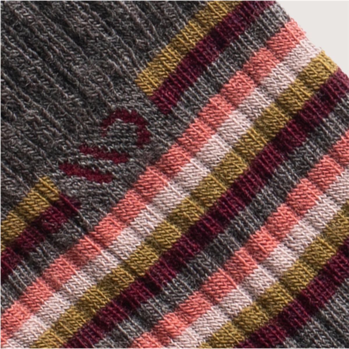 Wide Open Womens Multi Stripe Midweight Micro Crew Sock