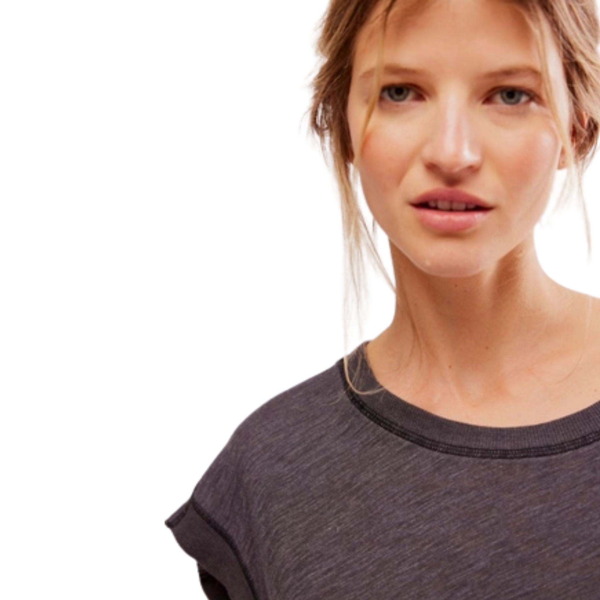 Free People Womens My Time Tee-0010_Black