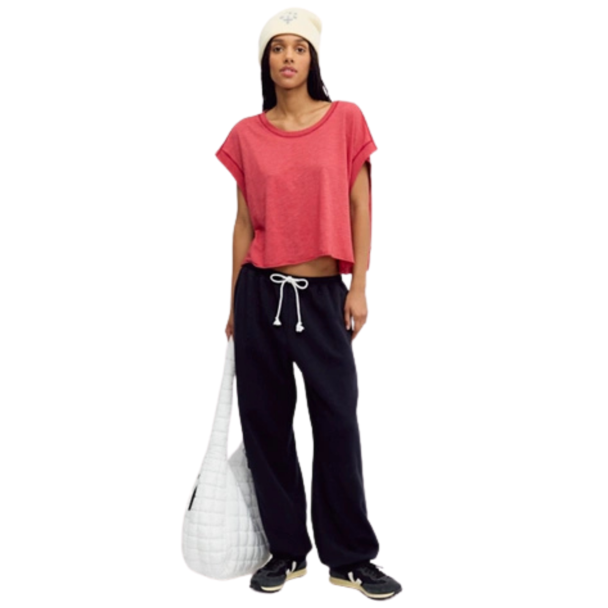 Free People Womens My Time Tee-6072_Candy Apple