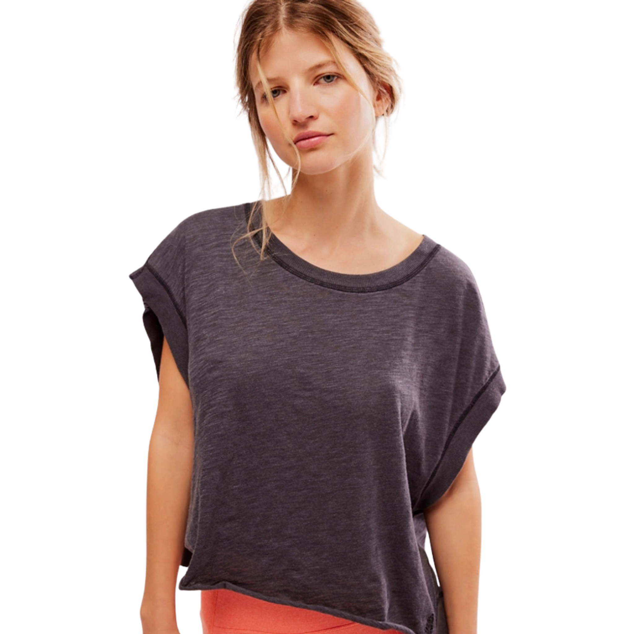 Free People Womens My Time Tee-0010_Black