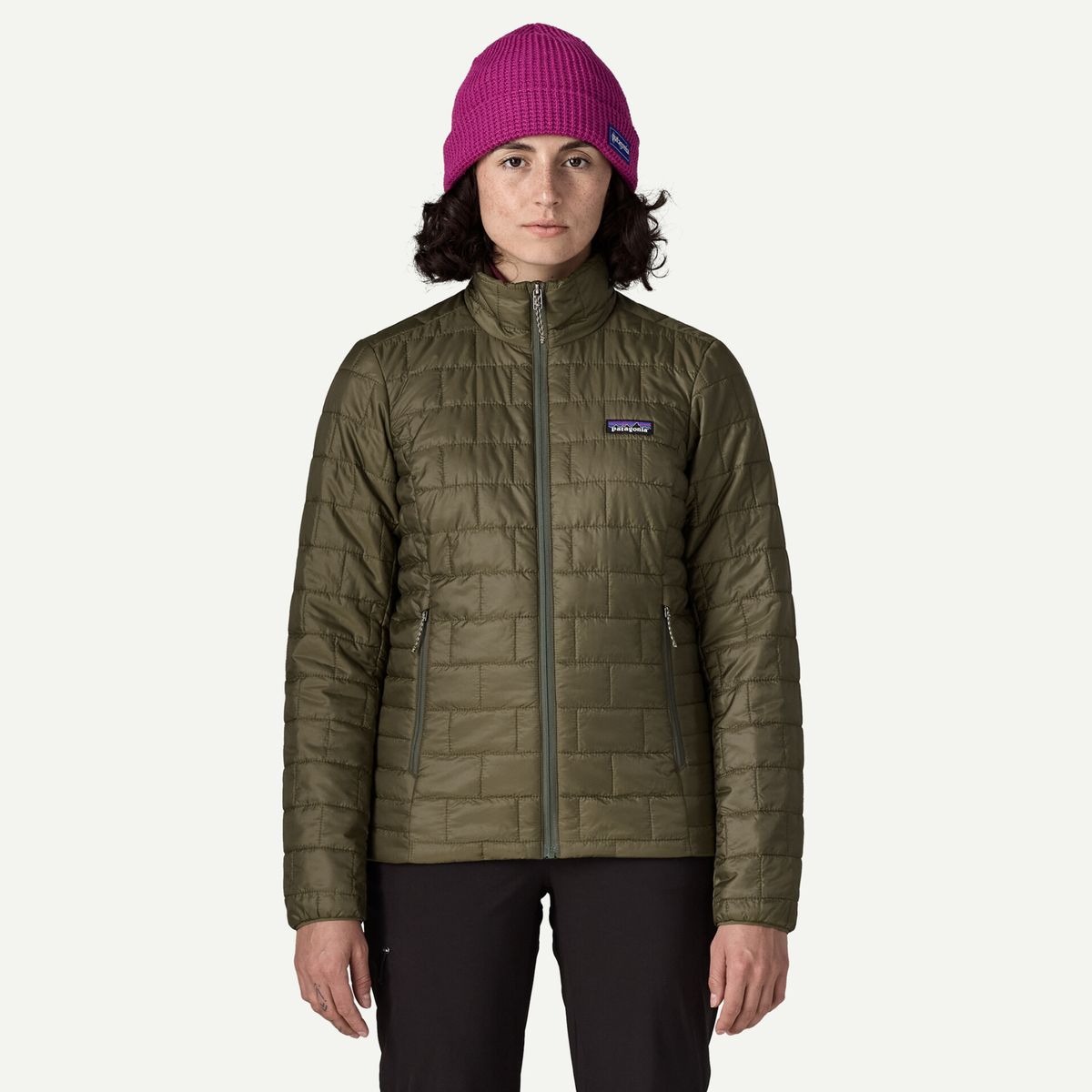 Patagnia Womens Nano Puff Jacket-Basin Green