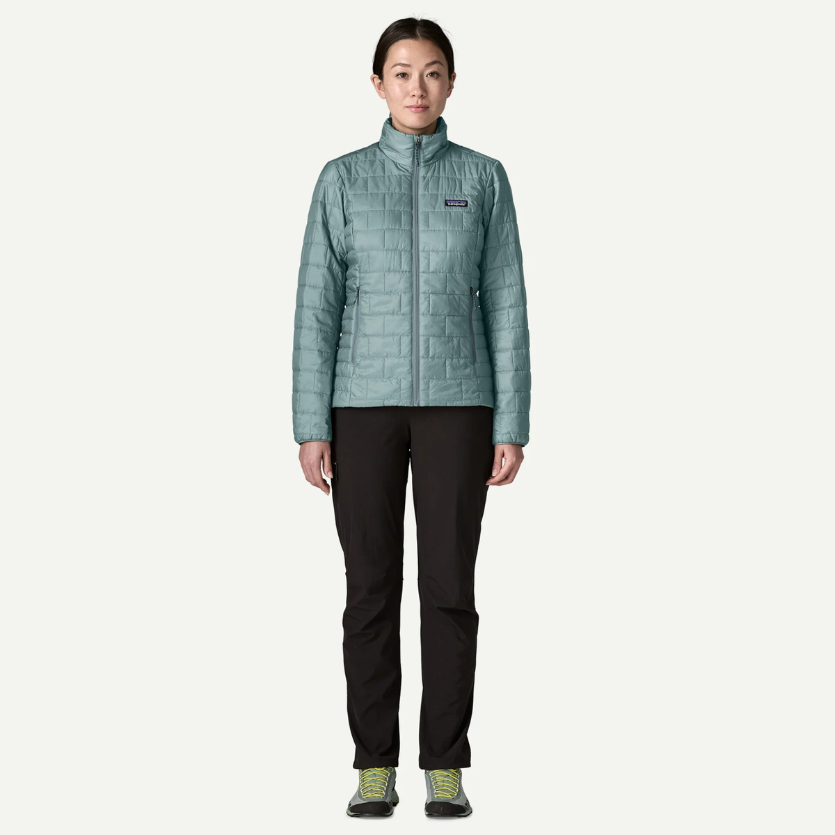 Patagonia Womens Nano Puff Jacket-Blue Sage
