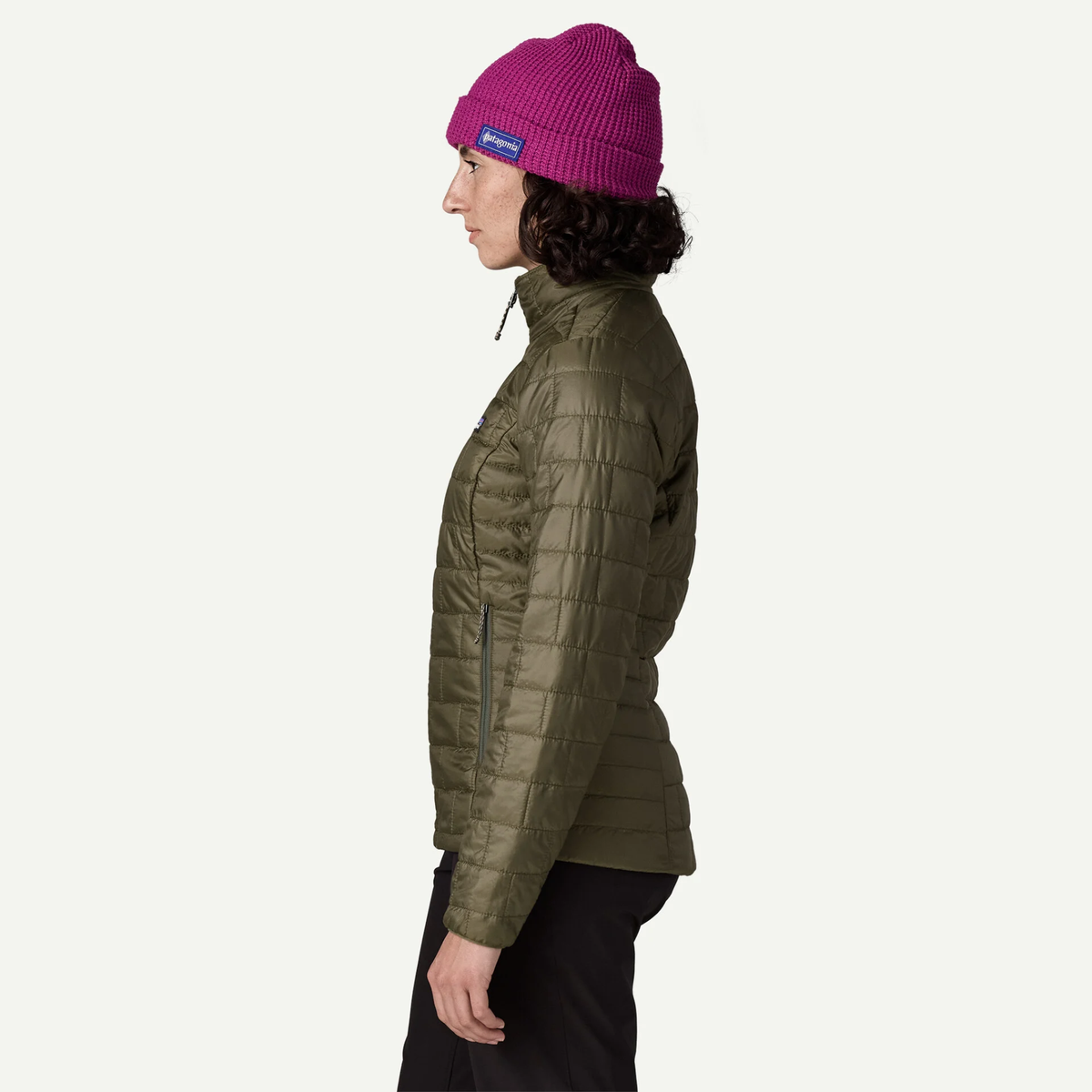 Patagnia Womens Nano Puff Jacket-Basin Green