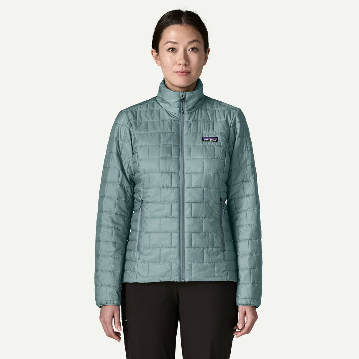 Patagonia Womens Nano Puff Jacket-Blue Sage
