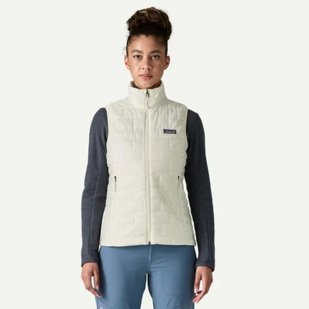 Patagonia Womens Nano Puff Vest F26-Birch White