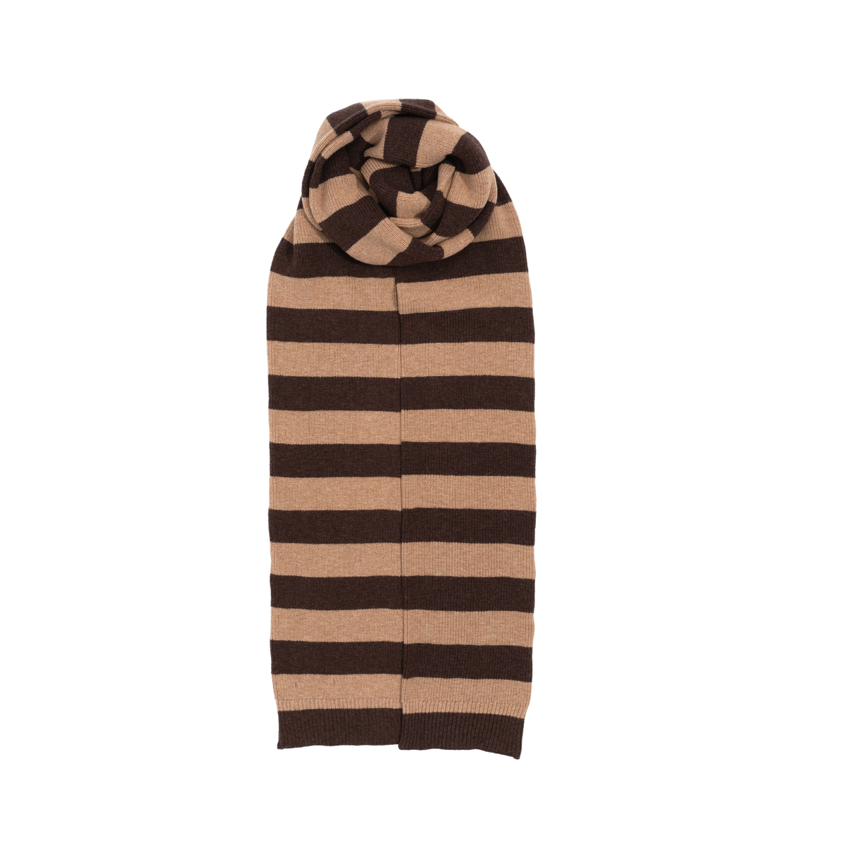 Faherty Womens Northshore Scarf- Coffee Bean/Squirrel