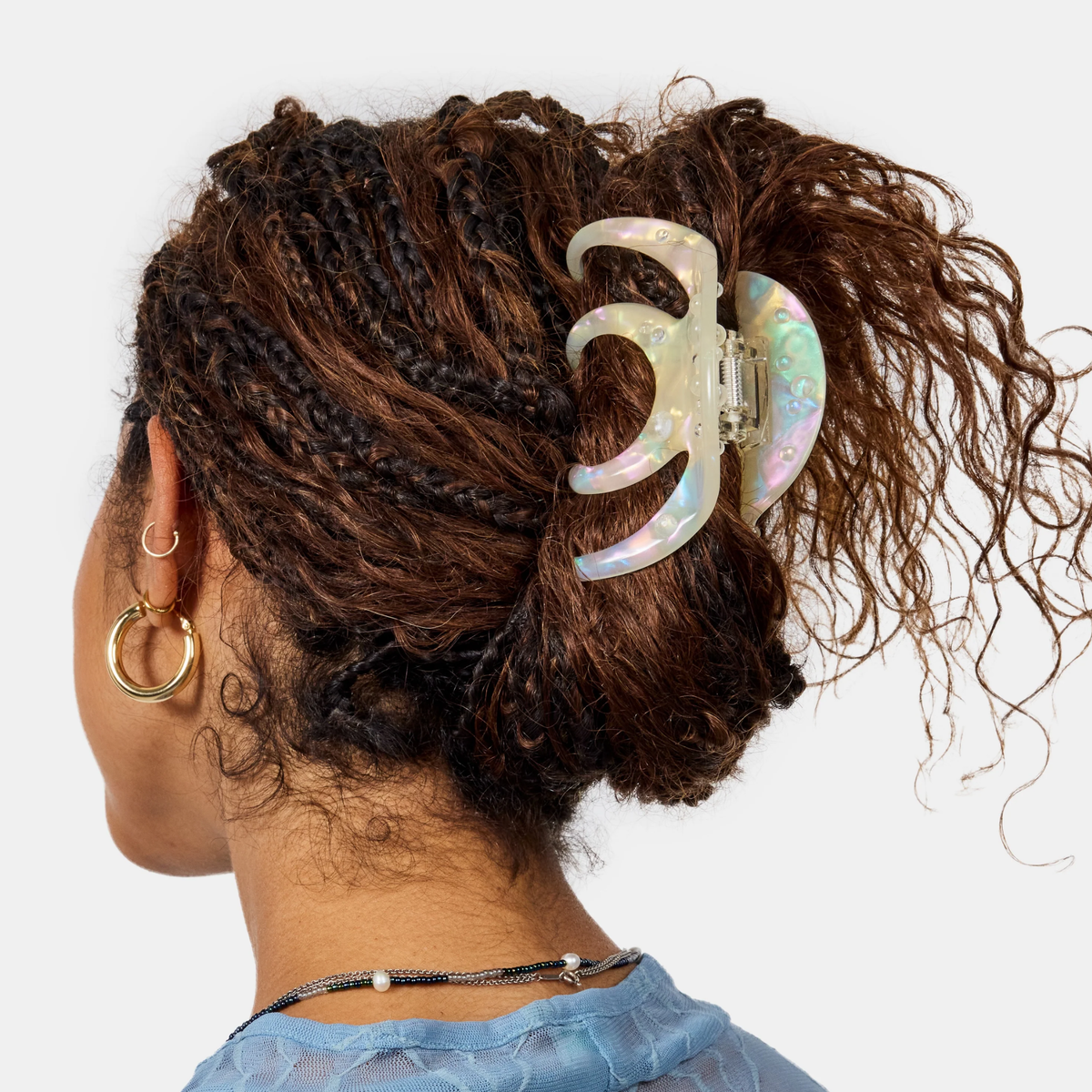 Chunks Womens Octopus Claw in Large Pearl Shimmer