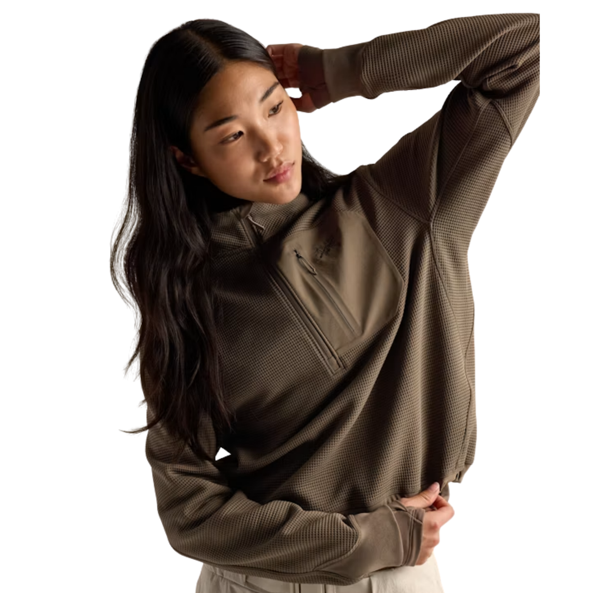 Arcteryx Womens Olera Zip Neck F26-Mongoose