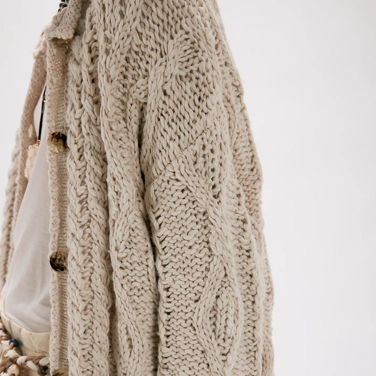 Free people Womens Opal Cardigan-Tea