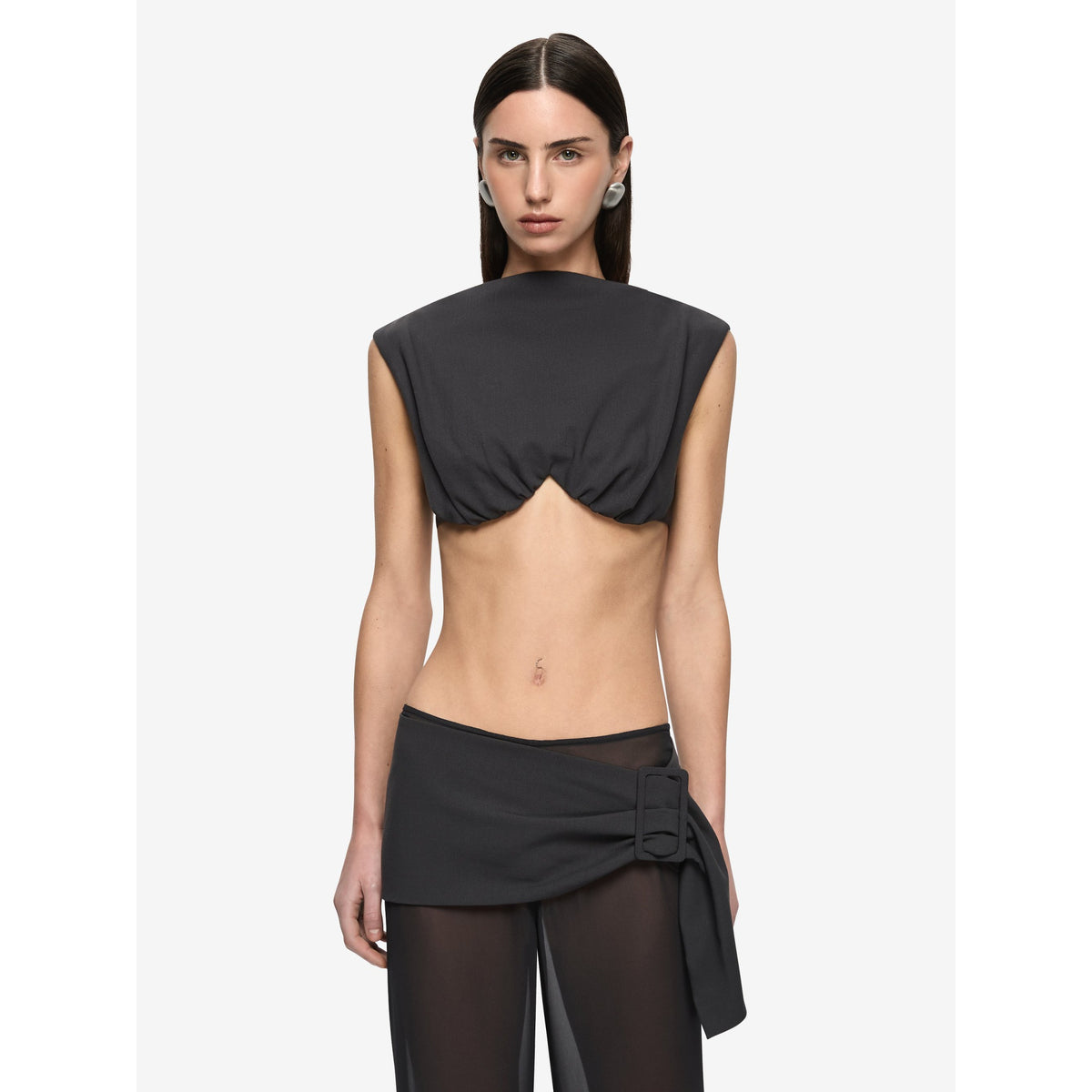 Bec And Bridge Womens Otis Top - Charcoal