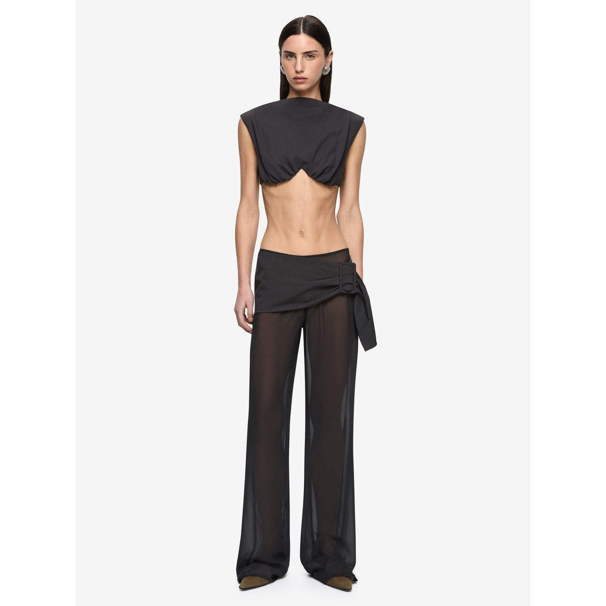 Bec And Bridge Womens Otis Top - Charcoal